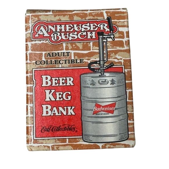 ANHEUSER Busch Budweiser Collectable Beer Keg Bank; Diecast Metal, Heavy - Picture 1 of 8